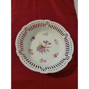 Vintage Schwarzenhammer Bavaria reticulated serving bowl